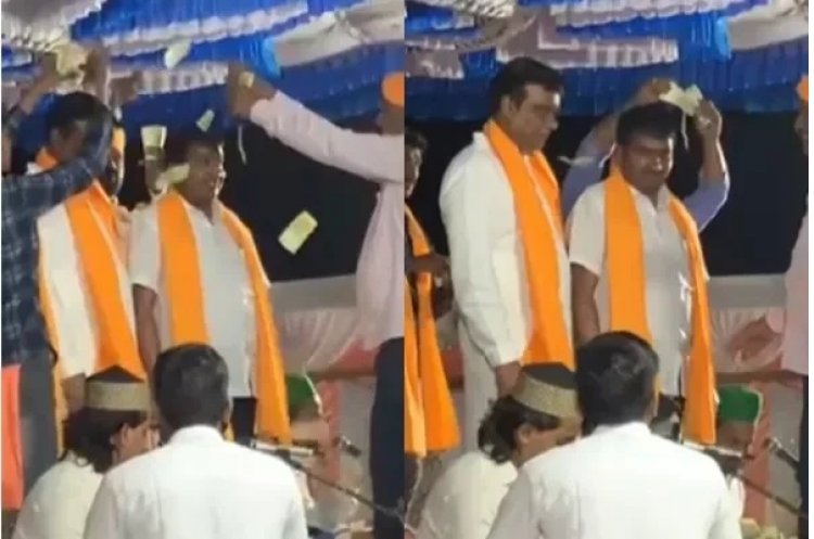 ನೆಲಮಂಗಲ ಕಾಂಗ್ರೆಸ್ ಟಿಕೆಟ್ ಆಕಾಂಕ್ಷಿ ಮೇಲೆ ಹಣದ ಸುರಿಮಳೆಗೈದ ಜನ!